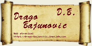 Drago Bajunović vizit kartica